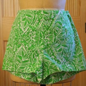 Lilly Pulitzer Bright Green & White Shorts
